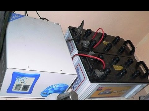 Double battery inverter installation