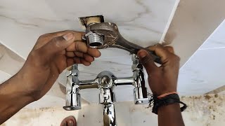 Wall - mount Hot & Cold water mixer install (40 mins)