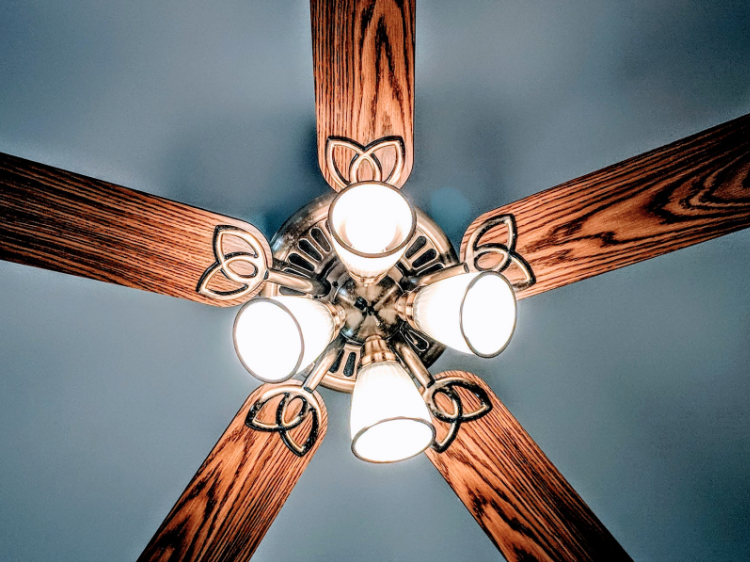 Decorative ceiling fan installation