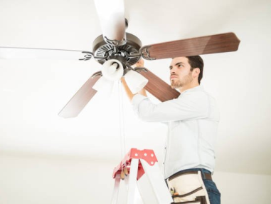 Decorative ceiling fan installation