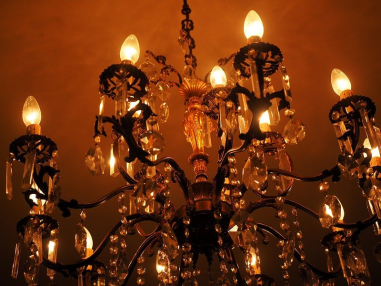 Chandelier installation (more than 6 bulbs)