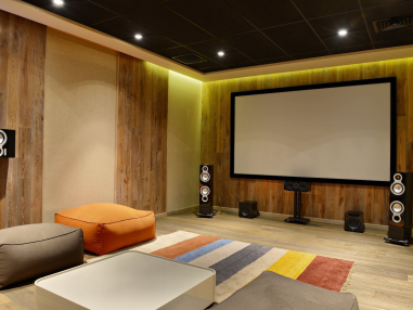 Mini home theater installation